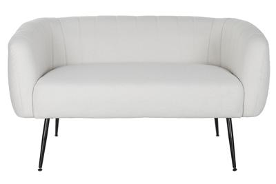 Sofa DKD Home Decor Zwart Greige Schuim Hout Metaal Fluweel Scandi 129 x 75 x 73 cm - thumbnail