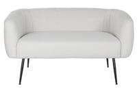 Sofa DKD Home Decor Zwart Greige Schuim Hout Metaal Fluweel Scandi 129 x 75 x 73 cm - thumbnail