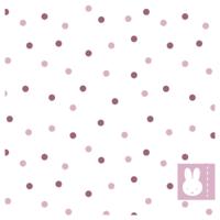 Haza Witbaard Servetten nijntje roze, 20st. - thumbnail