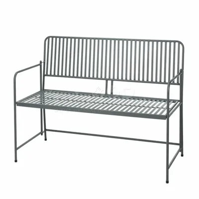 Tuinbank Bistro Metaal Grijs 118cm