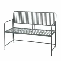 Tuinbank Bistro Metaal Grijs 118cm - thumbnail