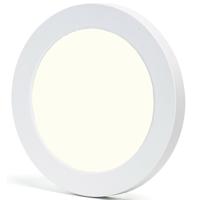 LED Downlight Pro - Aigi Foka - Inbouw/Opbouw - Rond - 12W - Natuurlijk Wit 4000K - Mat Wit - Kunststof - thumbnail
