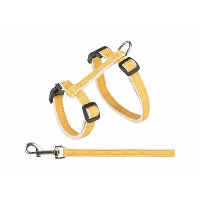 TRIXIE KATTENTUIG MET RIEM BEIGE / OKERGEEL 27-45 CM/13 MM 120 CM