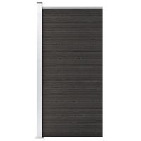 VidaXL Schuttingpaneel 95x186 cm hkc grijs - thumbnail