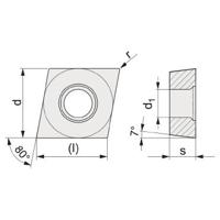 Promat/Tecwerk Wisselplaat | CCGT 060202-AL N20 | bewerking aluminium - 4000859153 - thumbnail