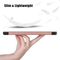 Lunso - Lenovo Tab M8 Gen 4 (8 inch) - Tri-Fold Bookcase hoes - Rose Goud - thumbnail