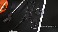 PREMIUM PLATINE VINYLE VALISE VINTAGE BLUETOOTH NOIR - thumbnail
