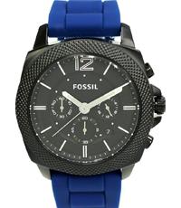 Horlogeband Fossil BQ2033 Silicoon Blauw 24mm Horlogeband Fossil BQ2033 Silicoon Blauw 24mm