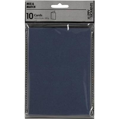 Creativ Company Kaarten blauw 10,5x15cm, 10st.