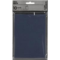 Creativ Company Kaarten blauw 10,5x15cm, 10st. - thumbnail