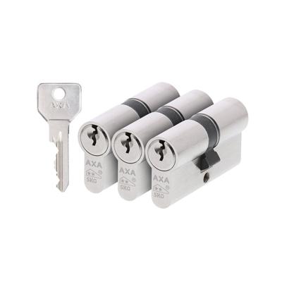AXA AXA Security SKG** dubbele veiligheidscilinder gelijksluitend (3x) 30-30 mm - vernikkeld