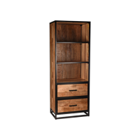 LABEL51 Boekkast Tampa - Rough - Mangohout - thumbnail