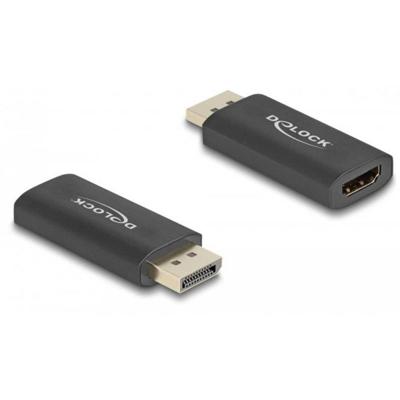 Delock 61055 DisplayPort / HDMI Adapter [1x DisplayPort stekker - 1x HDMI-bus] Zwart