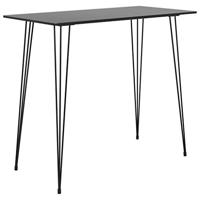 Bartafel 120x60x105 cm zwart - thumbnail