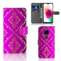 Wallet Case Motorola Moto G7 | G7 Plus Barok Roze - thumbnail