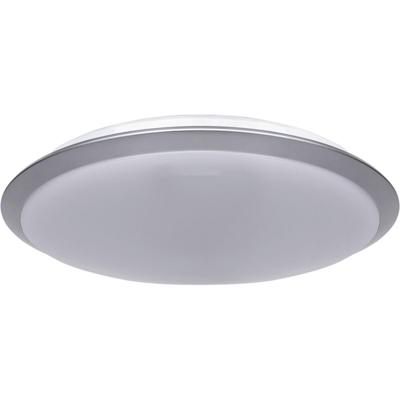 LED Plafondlamp Rond Opbouw 24W Natuurlijk Wit 4000K Mat Zilver Aluminium