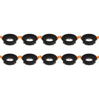 Spot Armatuur 10 Pack - GU10 Inbouwspot - Rond - Zwart - Aluminium - Ø85mm - thumbnail