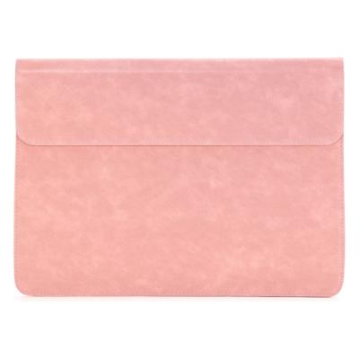 Shop4 - MacBook Pro 16-inch (2019) Hoes - Sleeve Roze met Etui
