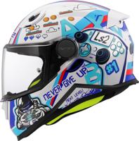 LS2 kinder integraalhelm "ff812 kid next level" helmet kid ff812 next level white gr. l - thumbnail