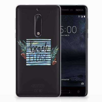 Nokia 5 Telefoonhoesje met Naam Boho Beach Nokia 5 Telefoonhoesje met Naam Boho Beach