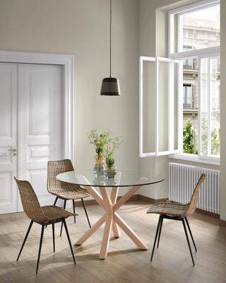 Kave Home Equal eetkamerstoel Rotan - thumbnail