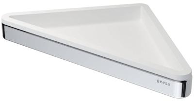 Geesa Frame Hoekplanchet Wit / Chroom 918803-02