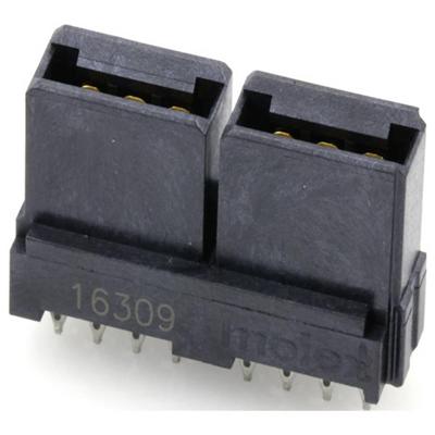 Molex 46112-0401 Female behuizing (board) Inhoud: 1 stuk(s) Tray