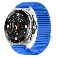 Nylon ribbelbandje - Koningsblauw - Samsung Galaxy Watch 8 - 40mm / 44mm - thumbnail