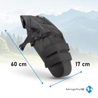 M-Wave Zadeltas rough ride ii - zwart - 12 liter (l) - thumbnail