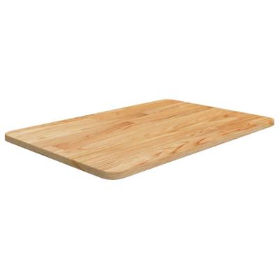 VidaXL Wastafelblad 60x40x1,5cm behandeld massief hout lichtbruin VidaXL Wastafelblad 60x40x1,5cm behandeld massief hout lichtbruin