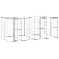 Hondenkennel 9,68 m² gegalvaniseerd staal - thumbnail