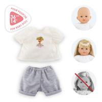 Corolle t-shirt met korte broek kleine ontdekker - 36cm - thumbnail