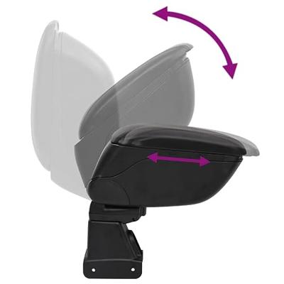 VidaXL Armsteun 13x31x(31-44) cm abs zwart