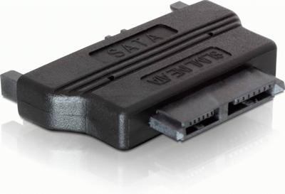 Delock Adapter Schijf [1x SATA-combi-bus 15+7-polig - 1x Slimline SATA-bus 7+6-polig] Zwart