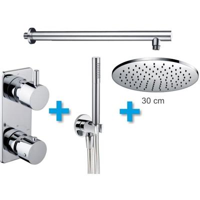 Wiesbaden one-pack inbouwthermostaatset rond type 4