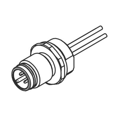 Molex 1200845103 Sensor/actuator connector, geassembleerd Aantal polen (sensoren): 4 Stekker 1 stuk(s)