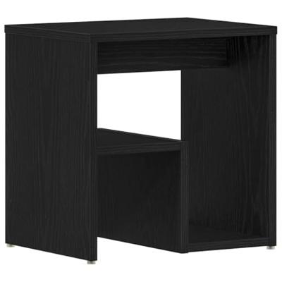 Nachtkastje Zwart eiken 40 x 30 x 40 cm Bewerkt hout - thumbnail