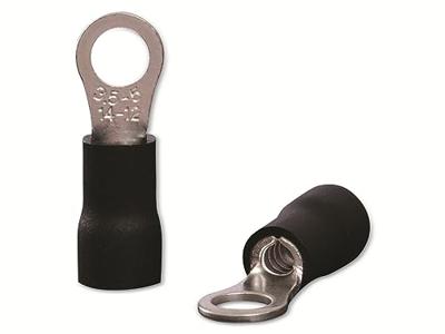 Quadrios 22C452 Ringkabelschoen Dwarsdoorsnede (max.): 4.0 mm² Schachtdiameter: 5.3 mm Deels geïsoleerd Zwart 1 set(s) Quadrios 22C452 Ringkabelschoen Dwarsdoorsnede (max.): 4.0 mm² Schachtdiameter: 5.3 mm Deels geïsoleerd Zwart 1 set(s)