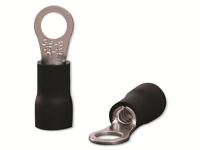 Quadrios 22C452 Ringkabelschoen Dwarsdoorsnede (max.): 4.0 mm² Schachtdiameter: 5.3 mm Deels geïsoleerd Zwart 1 set(s) - thumbnail