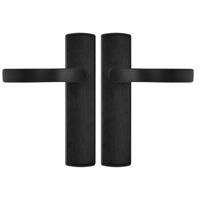 AXA deurkruk Blok met schild Curve aluminium - thumbnail