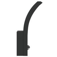 Buitenwandlampen 2 st LED met sensors gegoten aluminium zwart - thumbnail