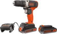 BLACK+DECKER BCD001E2K Accuboormachine | 18V | Inclusief 2x2,5Ah accu en lader | In koffer - BCD001E2K-QW - thumbnail