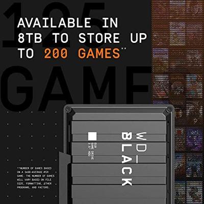 WD Black D10 Game Drive 8 TB Externe harde schijf (3,5 inch) USB-A 3.2 Gen 1 Zwart WDBA3P0080HBK-EESN WD Black D10 Game Drive 8 TB Externe harde schijf (3,5 inch) USB-A 3.2 Gen 1 Zwart WDBA3P0080HBK-EESN