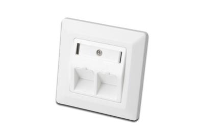 Digitus DN-93801-1 Keystone houder 2-voudig Wit