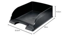 Leitz brievenbakje Plus 5233 Jumbo zwart - thumbnail