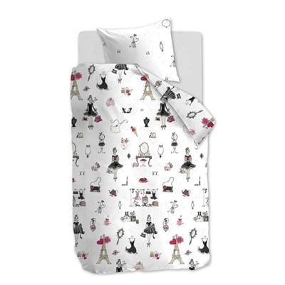 Beddinghouse Kids Paris Girl dekbedovertrek pink 140x200/220