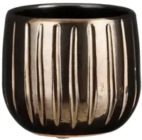 Mica Decorations bloempot Pablo 14x12cm brons - thumbnail