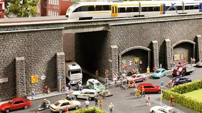 NOCH 58054 H0 Muur met metselwerk Steen