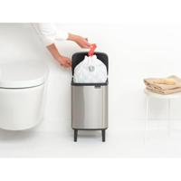 Brabantia Bo hi afvalemmer 7 liter met kunststof binnenemmer matt steel fingerprint proof - thumbnail