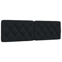 Bedframe zonder matras stof zwart 160x200 cm - thumbnail